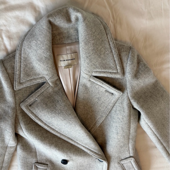 Club Monaco Gray Trench Coat - Picture 8 of 16